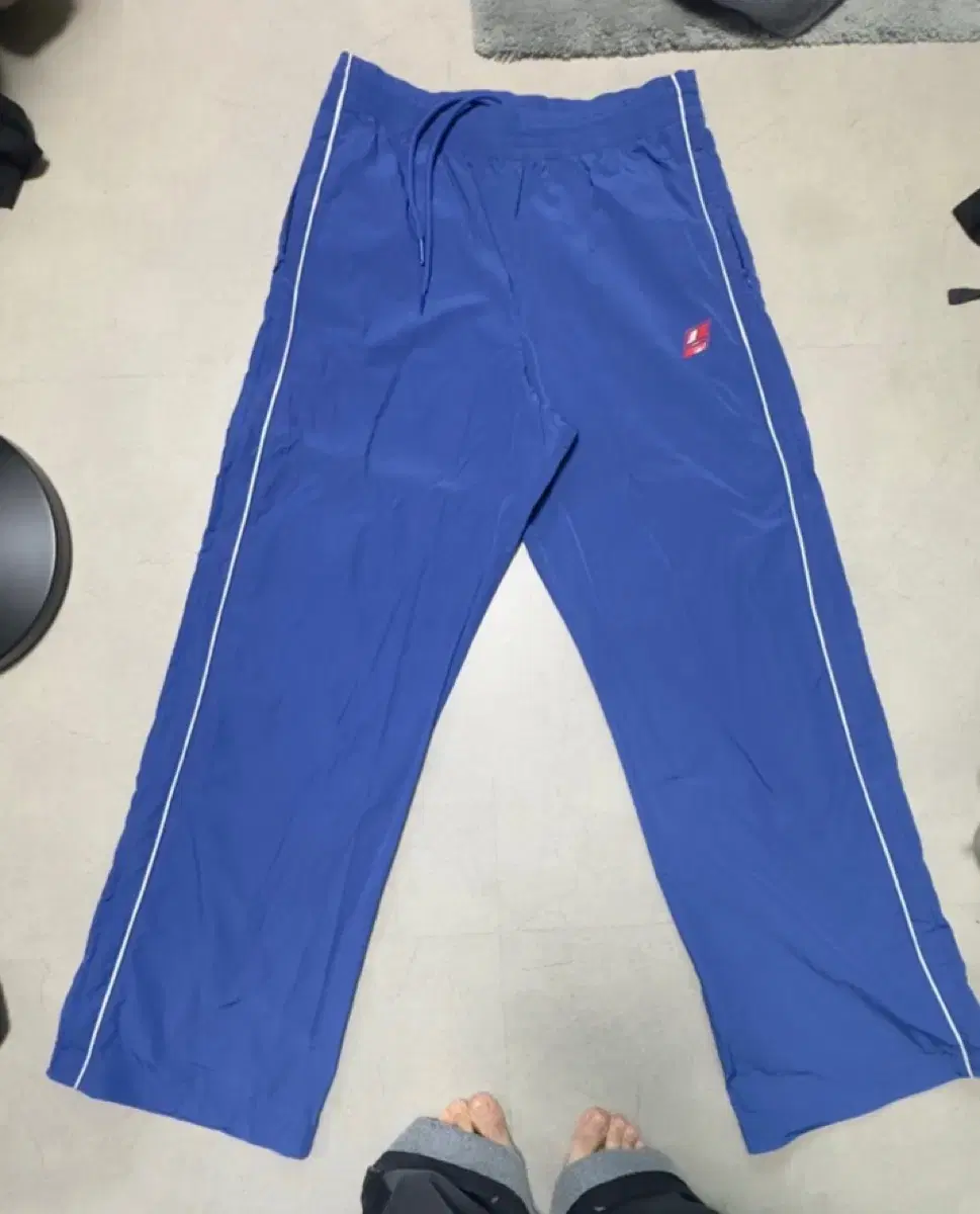 Martine rose blue wide leg trackpants